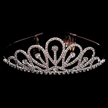 RHINESTONE DROP TIARA