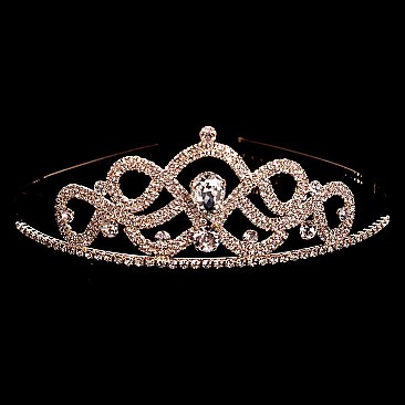 CHIC RHINESTONE TIARA