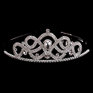 CHIC RHINESTONE TIARA