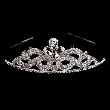 CHIC RHINESTONE TIARA