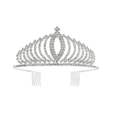 Chic Medium Rhinestone Tiara SLHTY4880