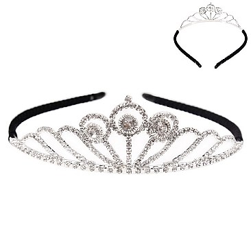 ELEGANT RHINESTONE HAIR CROWN SLHTY8701