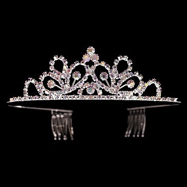 MAJESTIC RHINESTONE FASHION TIARA  SLHTY8735