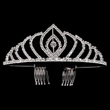 ELEGANT TEARDROP RHINESTONE TIARA SLHTY8741