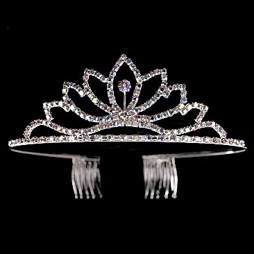 ELEGANT BLOSSOM RHINESTONE TIARA SLHTY8742