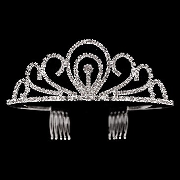 ELEGANT LOOPED RHINESTONE TIARA SLHTY8743
