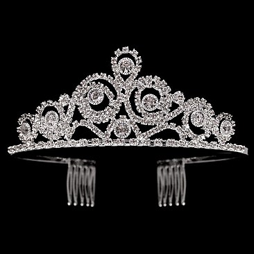 SPLENDID RICH LOOPS RHINESTONE TIARA SLHTY8745