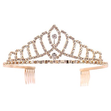 ELEGANT MULTI COLUMN RHINESTONE TIARA SLHTY8746