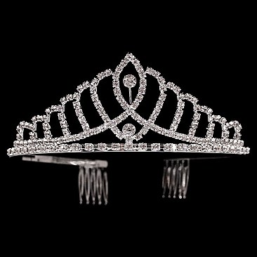 ELEGANT MULTI COLUMN RHINESTONE TIARA SLHTY8746