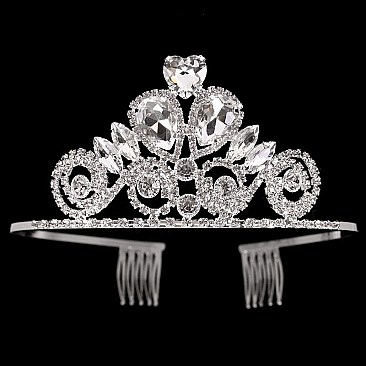 DAZZLING TOWER RHINESTONE TIARA SLHTY8747