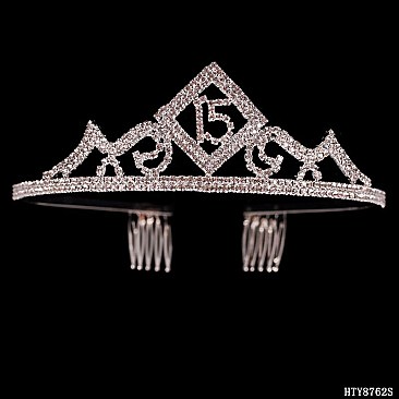 GLAM QUINCEANERA RHINESTONE TIARA SLHTY8762