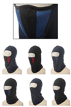 PACK OF 12 ASSORTED COLOR MOTORCYCLE FACE MASK