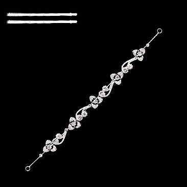 RHINESTONE SWIRL HAIR VINE W/GEMS SLHWH2077