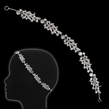 STYLISH DANCING LEAVES RHINESTONE HEADPIECE SLHWY8842