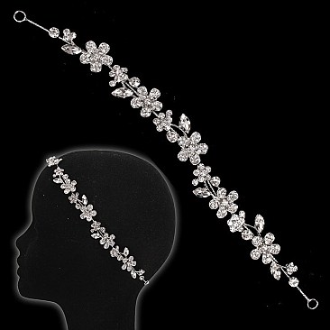 STYLISH FLOWER VINE RHINESTONE HEADPIECE SLHWY8846