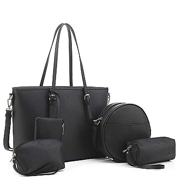 5IN1 FASHIONABLE PLAIN MODERN SHOPPER BAG