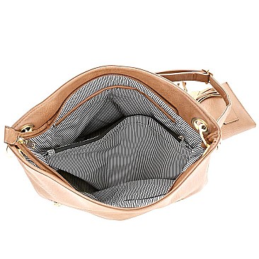 Double Tassel Whipstitched 2 in 1 Bohemian Hobo SET MH-HY4027S