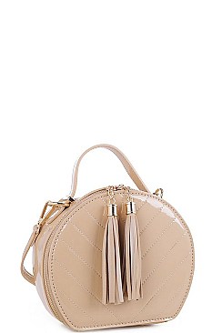 Tassel Stitch Crossbody Bag