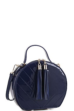 Tassel Stitch Crossbody Bag