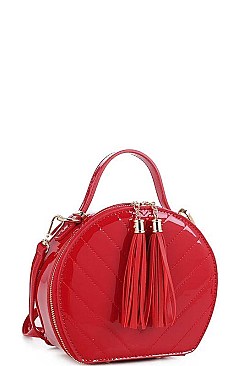 Tassel Stitch Crossbody Bag