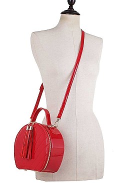 Tassel Stitch Crossbody Bag