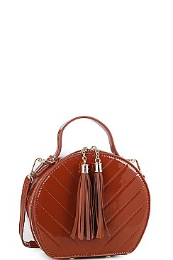Tassel Stitch Crossbody Bag