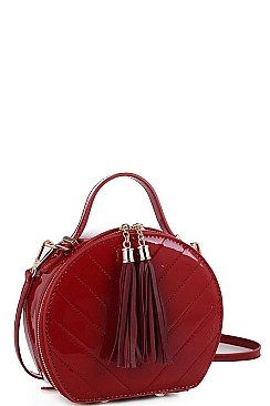 Tassel Stitch Crossbody Bag