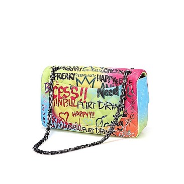 Graffiti Shoulder Handbag