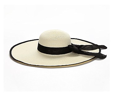 Women's Floppy Wide Brim Sun Protection Straw Hat