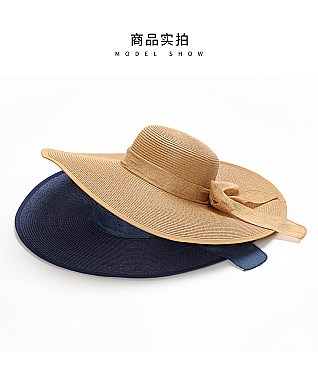 Women's Floppy Wide Brim Sun Protection Straw Hat