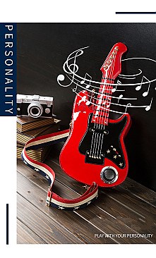 Guitar Shaped Bluetooth Speaker Cross Body - Shoulder Bags With Multimedia Player Radio