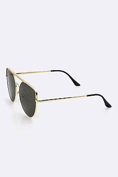 Pack of 12 Pieces Iconic Wired Browline Sunglasses LA113-POP7366