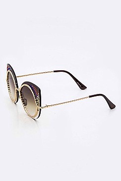 Pack of 12 Pieces Framed Cateye Iconic Sunglasses