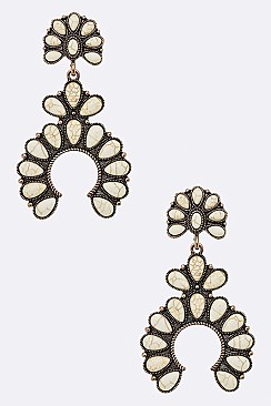 Large Squash Blossom Earrings