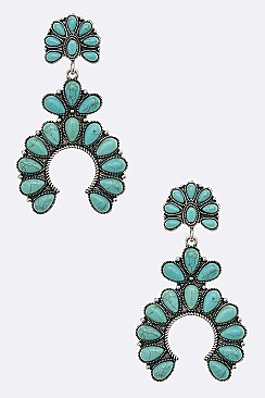 Large Squash Blossom Earrings