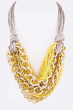 MICRO BEADS LAYERED NECKLACE