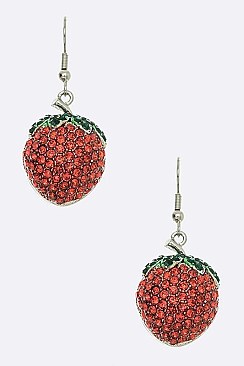 ICONIC CRYSTAL STRAWBERRY EARRINGS