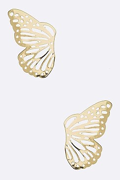 BUTTERFLY WINGS STUD EARRINGS