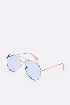 Pack of 12 Pieces Light Color Tint Aviator Sunglasses LA108-52019MHC1