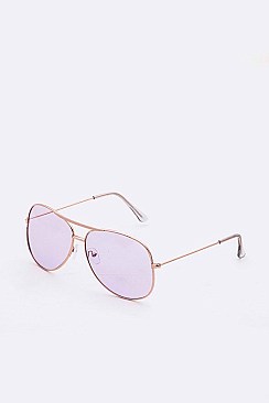 Pack of 12 Pieces Light Color Tint Aviator Sunglasses LA108-52003C1