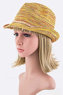 Mix Yarn Fedora Hat LAEMH8320