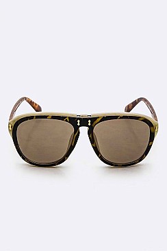 Pack of 12 Pieces Fashion Flip Lens Sunglasses LA113-POP8021