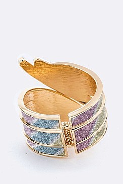 Iconic  Mix Color Glitter Bangle