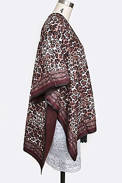Leopard Print Kimono / Women Cardigan LA-PRH6236