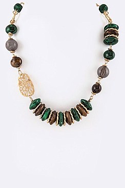 Mix Stone Iconic Necklace LAN6118