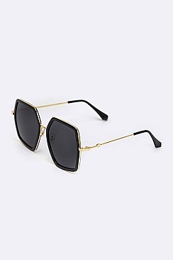 Pack of 12 Pieces Oversize Pop Star Iconic Sunglasses LA138-3082