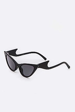Pack of 12 Comic Cat Eye Skinny Sunglasses