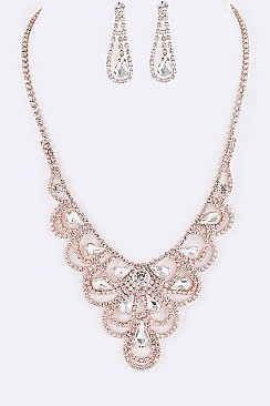 Posh Rhinestone Artisan Evening Necklace Set LANR2020419