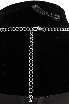 GLAM MARQUISE CUT GEM NECKLACE SET