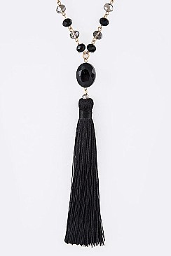 Fashion Tassel Pendant Necklace LA-11848